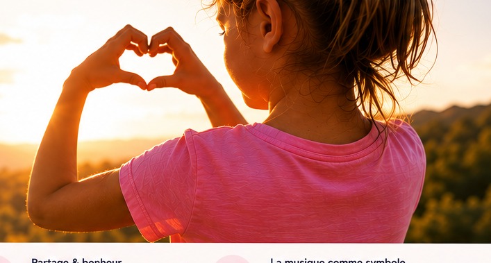Enfant au coucher du soleil